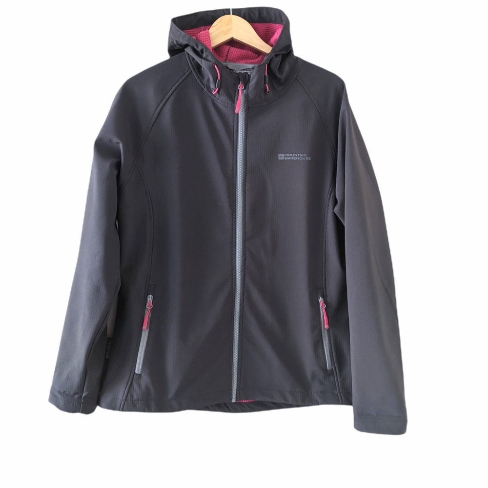 Pink and Gray Ski Snow Jacket Softshell Design